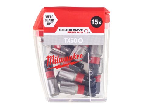 Milwaukee - Bit ShockwaveCD TX50 25mm- 15 szt. - 4932430892 - 2