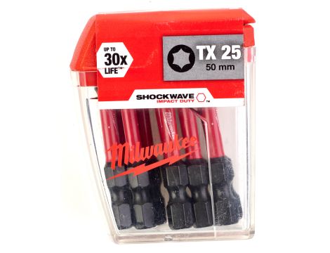 Milwaukee - Bity udarowe ShockwaveCD TX25 50mm-10szt. - 4932430882 - 2