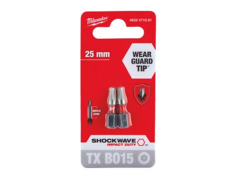 Milwaukee - Bity udarowe ShW TX BO15 25mm-2 szt. - 4932471581 - 2