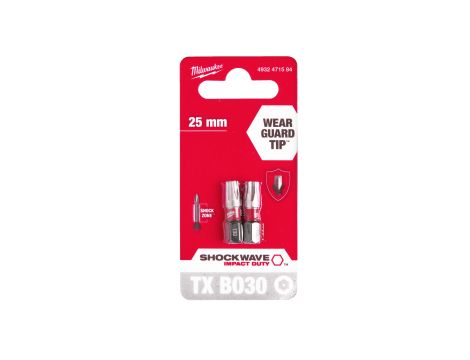 Milwaukee - Bity udarowe ShW TX BO30 25mm-2 szt. - 4932471584 - 2