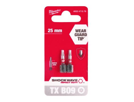 Milwaukee - Bity udarowe ShW TX BO9 25mm-2 szt. - 4932471579 - 2