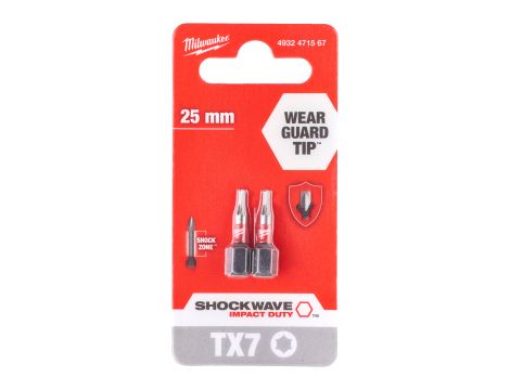 Milwaukee - Bity udarowe ShW TX7 25mm-2 szt. - 4932471567 - 2
