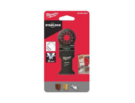 Milwaukee - Brzeszczot 3-ostrzowy 35x42mm do cięcia wgłębnego - 48906011 - 2