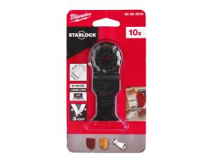 Milwaukee - Brzeszczot 3-ostrzowy bimetalowy 35x42mm do cięcia wgłębnego - 10 szt. - 48906019 - image 2