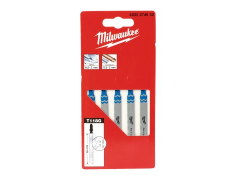 Milwaukee - Brzeszczoty 55/0,7 mm 1 op. = 5 szt. - 4932274652 - 2
