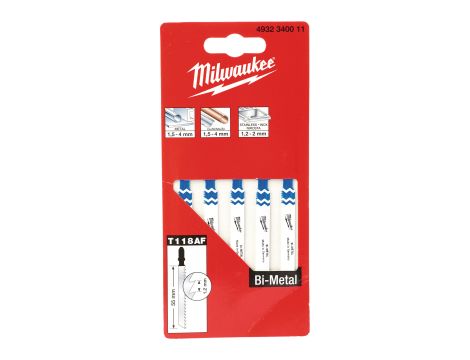 Milwaukee - Brzeszczoty 55/1,2 mm Bi-Metal 1 op. = 5 szt. - 4932340011 - 2