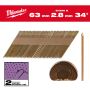 Milwaukee - Gwoździe pierścieniowe galwanizowane 63x2.8mm - 2200szt - M18FFN - 4932492607 - 2
