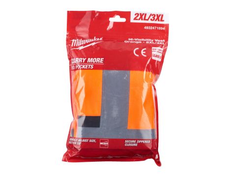 Milwaukee - Kamizelka o intensywnej widzialności pomarańczowa - 2XL/3XL - 4932471894 - 2