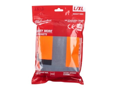 Milwaukee - Kamizelka o intensywnej widzialności pomarańczowa - L/XL - 4932471893