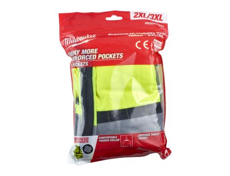 Milwaukee - Kamizelka o intensywnej widzialności PREMIUM żółta - 2XL/3XL - 4932471897 - 2