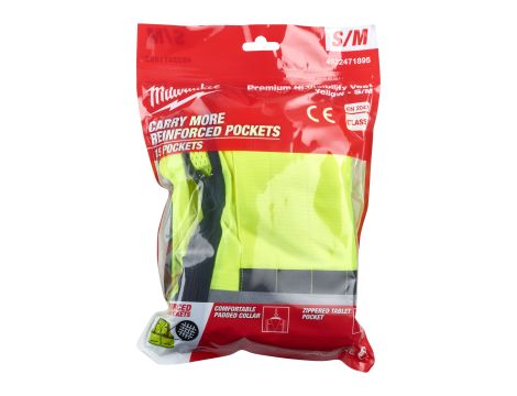 Milwaukee - Kamizelka o intensywnej widzialności PREMIUM żółta - S/M - 4932471895 - 2