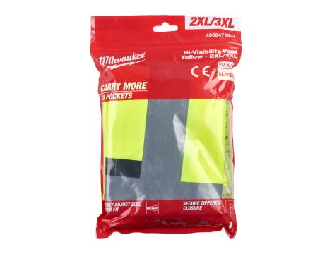 Milwaukee - Kamizelka o intensywnej widzialności żółta - 2XL/3XL - 4932471891 - 2