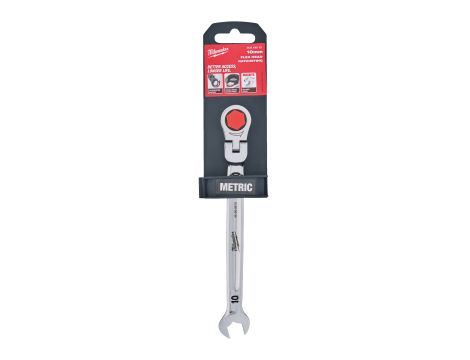 Milwaukee - Klucz płasko-oczkowy MAXBITE™ z ruchomą główką grzechotki 10 mm - 1 szt. - 4932480183 - 2