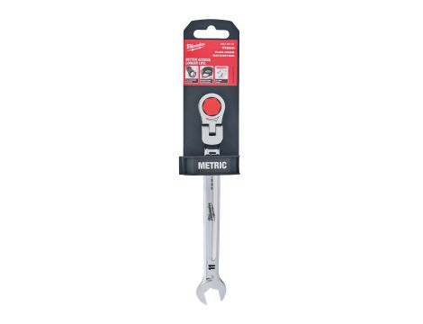 Milwaukee - Klucz płasko-oczkowy MAXBITE™ z ruchomą główką grzechotki 11 mm - 1 szt. - 4932480184 - 2