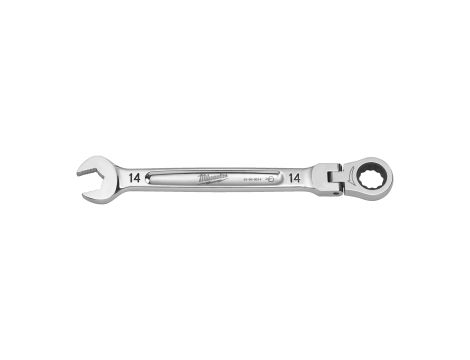 Milwaukee - Klucz płasko-oczkowy MAXBITE™ z ruchomą główką grzechotki 14 mm - 1 szt. - 4932480187