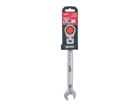 Milwaukee - Klucz płasko-oczkowy MAXBITE™ z ruchomą główką grzechotki 16 mm - 1 szt. - 4932480189 - 2