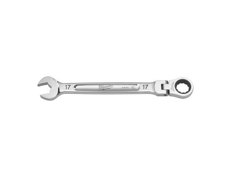 Milwaukee - Klucz płasko-oczkowy MAXBITE™ z ruchomą główką grzechotki 17 mm - 1 szt. - 4932480190
