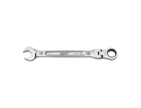 Milwaukee - Klucz płasko-oczkowy MAXBITE™ z ruchomą główką grzechotki 18 mm - 1 szt. - 4932480191