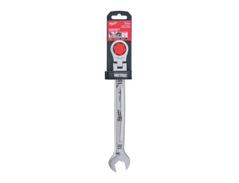 Milwaukee - Klucz płasko-oczkowy MAXBITE™ z ruchomą główką grzechotki 18 mm - 1 szt. - 4932480191 - 2