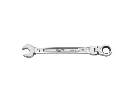 Milwaukee - Klucz płasko-oczkowy MAXBITE™ z ruchomą główką grzechotki 19 mm - 1 szt. - 4932480192