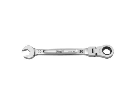 Milwaukee - Klucz płasko-oczkowy MAXBITE™ z ruchomą główką grzechotki 20 mm - 1 szt. - 4932480193