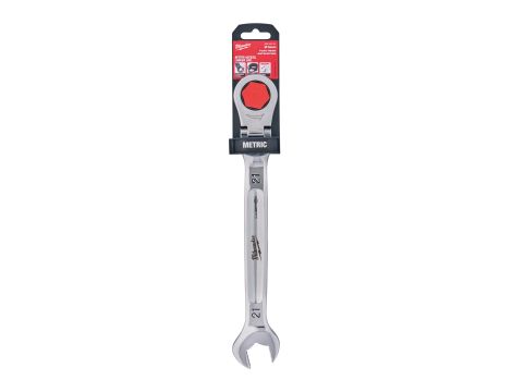 Milwaukee - Klucz płasko-oczkowy MAXBITE™ z ruchomą główką grzechotki 21 mm - 1 szt. - 4932480194 - 2