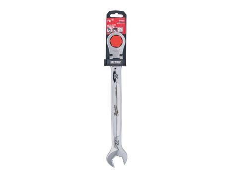 Milwaukee - Klucz płasko-oczkowy MAXBITE™ z ruchomą główką grzechotki 22 mm - 1 szt. - 4932480195 - 2