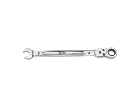 Milwaukee - Klucz płasko-oczkowy MAXBITE™ z ruchomą główką grzechotki 9 mm - 1 szt. - 4932480182