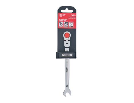 Milwaukee - Klucz płasko-oczkowy MAXBITE™ z ruchomą główką grzechotki 9 mm - 1 szt. - 4932480182 - 2