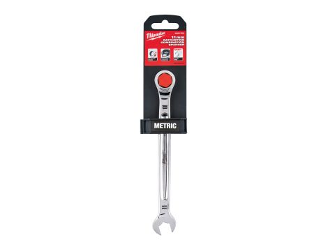 Milwaukee - Klucz płasko-oczkowy z grzechotką Maxbite 11 mm - 1 szt. - 4932471504 - 2