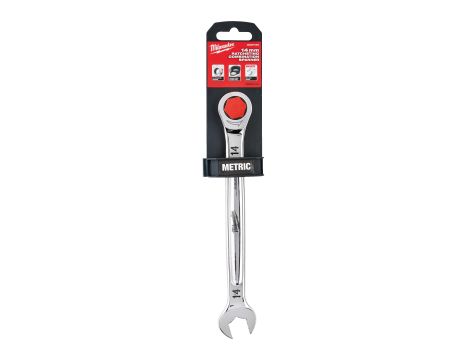 Milwaukee - Klucz płasko-oczkowy z grzechotką Maxbite 14 mm - 1 szt. - 4932471507 - 2