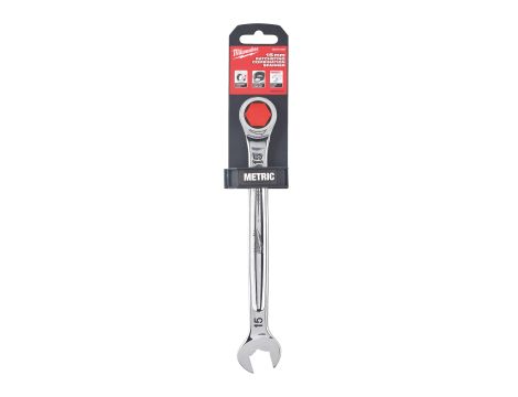 Milwaukee - Klucz płasko-oczkowy z grzechotką Maxbite 15 mm - 1 szt. - 4932471508 - 2