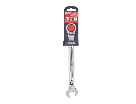 Milwaukee - Klucz płasko-oczkowy z grzechotką Maxbite 17 mm - 1 szt. - 4932471510 - 2