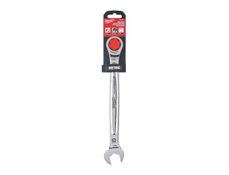 Milwaukee - Klucz płasko-oczkowy z grzechotką Maxbite 19 mm - 1 szt. - 4932471512 - 2