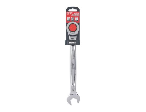 Milwaukee - Klucz płasko-oczkowy z grzechotką Maxbite 20 mm - 1 szt. - 4932471513 - 2