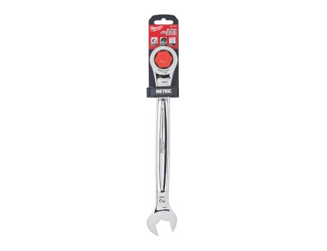 Milwaukee - Klucz płasko-oczkowy z grzechotką Maxbite 21 mm - 1 szt. - 4932471514 - 2