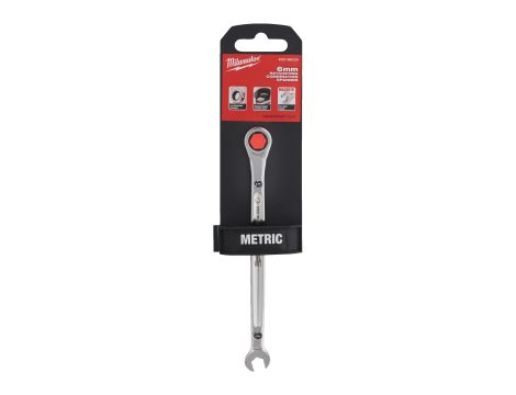 Milwaukee - Klucz płasko-oczkowy z grzechotką Maxbite 6 mm - 1 szt. - 4932480209 - 2
