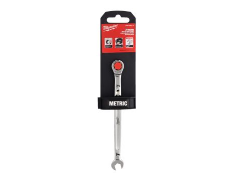 Milwaukee - Klucz płasko-oczkowy z grzechotką Maxbite 7 mm - 1 szt. - 4932480210 - 2
