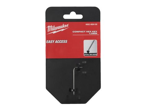 Milwaukee - Kompaktowy klucz imbusowy Hex 1,5mm - 4932492400 - opakowanie 3 szt. Cena za szt. - 2