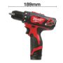 Milwaukee - M12BDD-202C-WIERTARKO-WKRĘTARKA - 4933441915 - 6