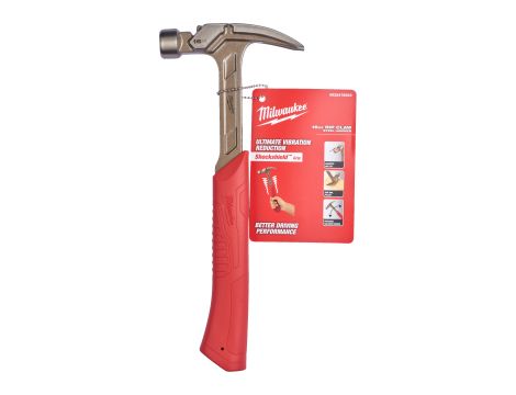 Milwaukee - Młotek ciesielski z trzonkiem stalowym, pazur prosty 16 uncji / 450 g - 4932478653 - 3