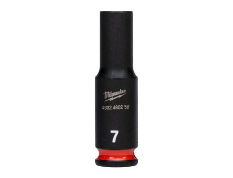 Milwaukee - Nasadka udarowa długa SHW 1/4" 7 mm, Hex - 4932480256