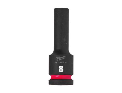Milwaukee - Nasadka udarowa HEX 1/2" długa 8 mm - 4932480326