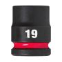 Milwaukee - Nasadka udarowa HEX 1/2" krótka 19 mm - 4932480313 - 2