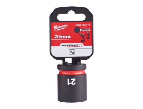 Milwaukee - Nasadka udarowa HEX 1/2" krótka 21 mm - 4932480315 - 2