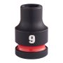Milwaukee - Nasadka udarowa HEX 1/2" krótka 9 mm - 4932480303 - 2