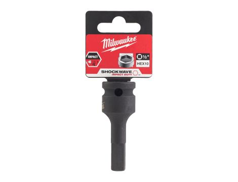 Milwaukee - Nasadka udarowa HEX 1/2" z końcówką bita HEX10 - 4932478066 - 2