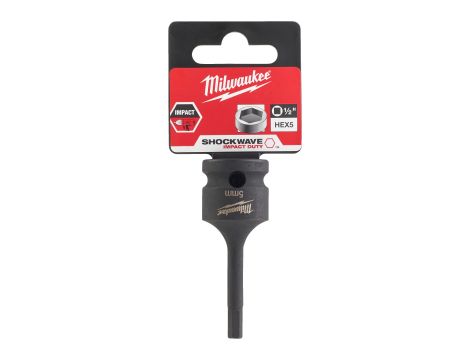 Milwaukee - Nasadka udarowa HEX 1/2" z końcówką bita HEX5 - 4932478063 - 2