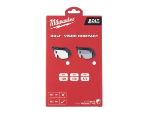 Milwaukee - Okulary bezbarwne do hełmów BOLT™200 (kompaktowe)﻿ - 1 szt. - 4932479946