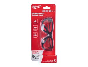 Milwaukee - Okulary ochronne premium z uszczelką bezbarwne 1 para - 4932471885